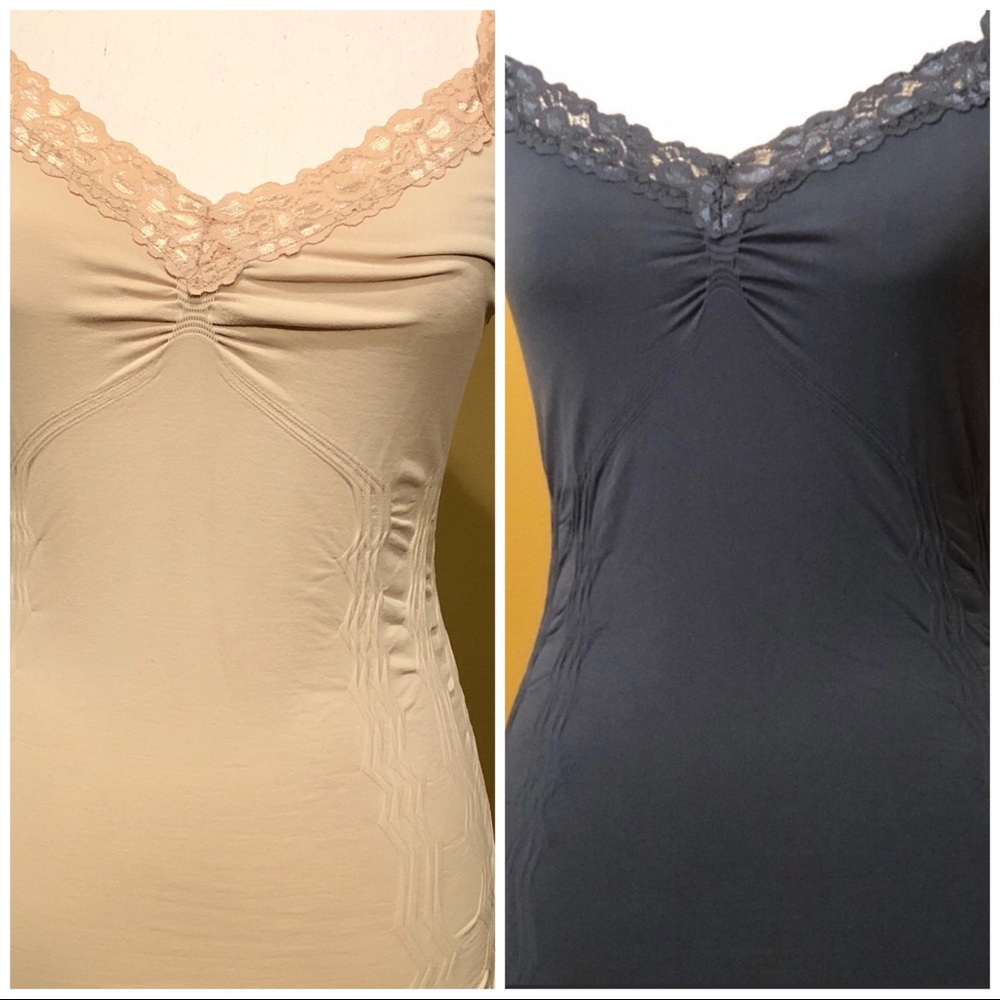 SALE • Like New Stretch Lace Tanks